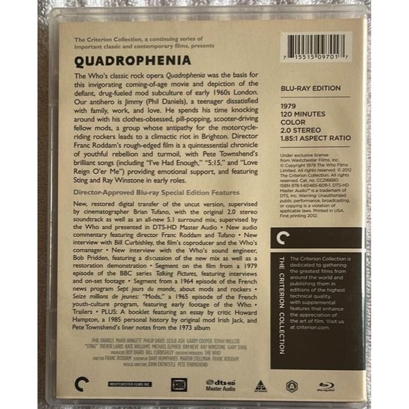 Quadrophenia - The Criterion Collection (Blu-ray) - The Who - Picture 2 of 5